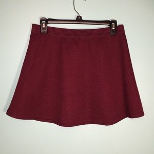 Burgundy skirt